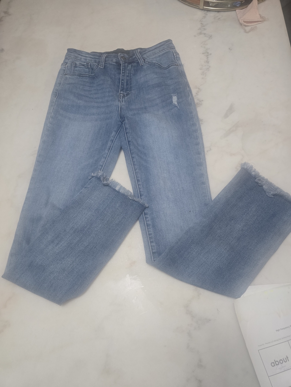 Light Wash Women's Wide-Leg Flare Jeans